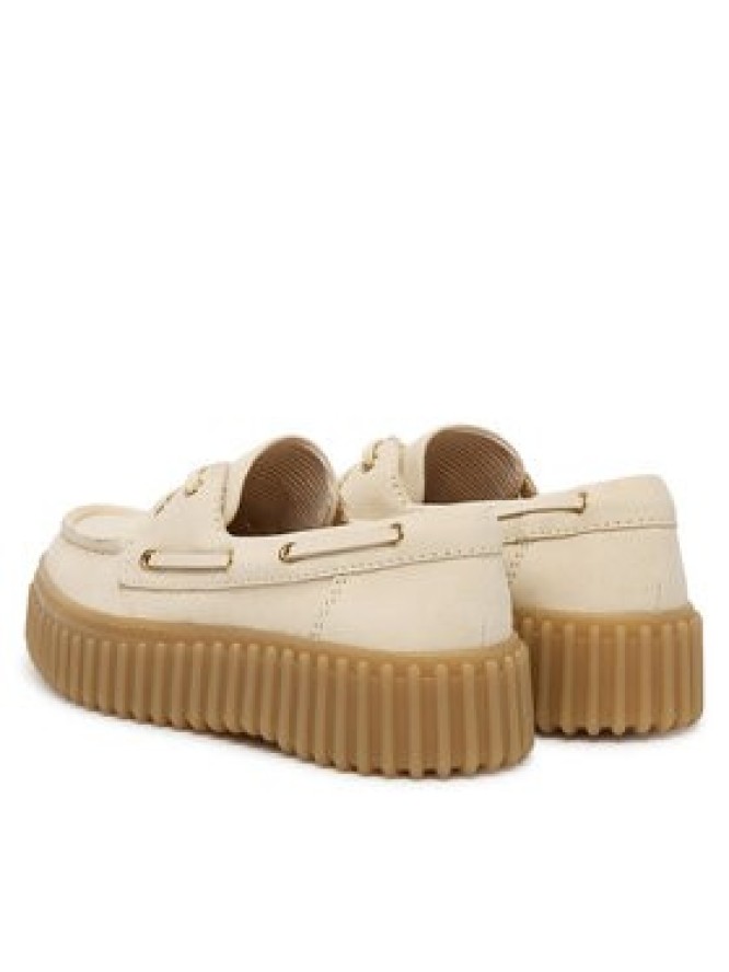 Clarks Półbuty Torhill Boat 26186302 Écru