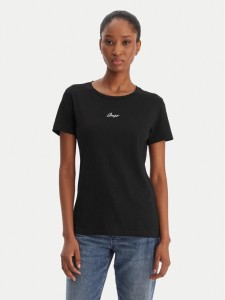 BOSS T-Shirt Elove 50554696 Czarny Slim Fit
