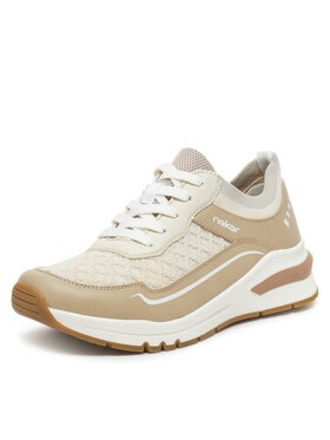 Rieker Sneakersy M6609-60 Beżowy