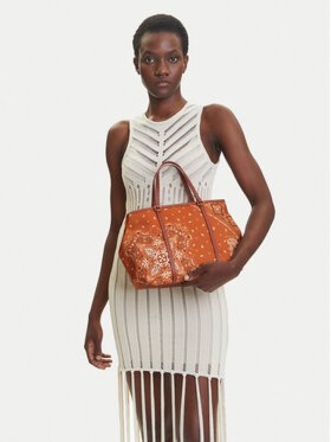 PINKO Torebka Shopper Classic PE 25 PLTT 104899 A2AS Brązowy