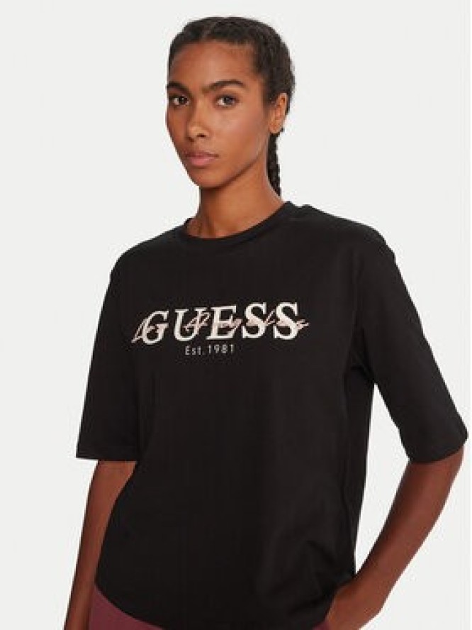Guess T-Shirt V5YI02 I3Z14 Czarny Boxy Fit
