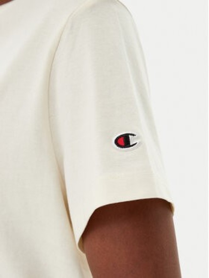 Champion T-Shirt 117650 Écru Slim Fit