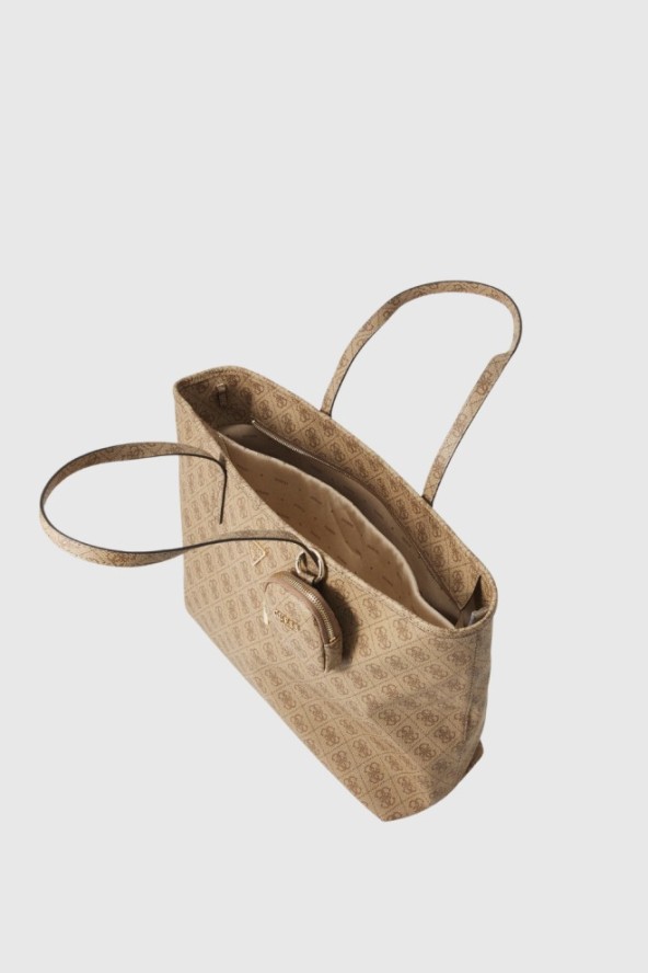 GUESS Beżowa shopperka damska Power Play