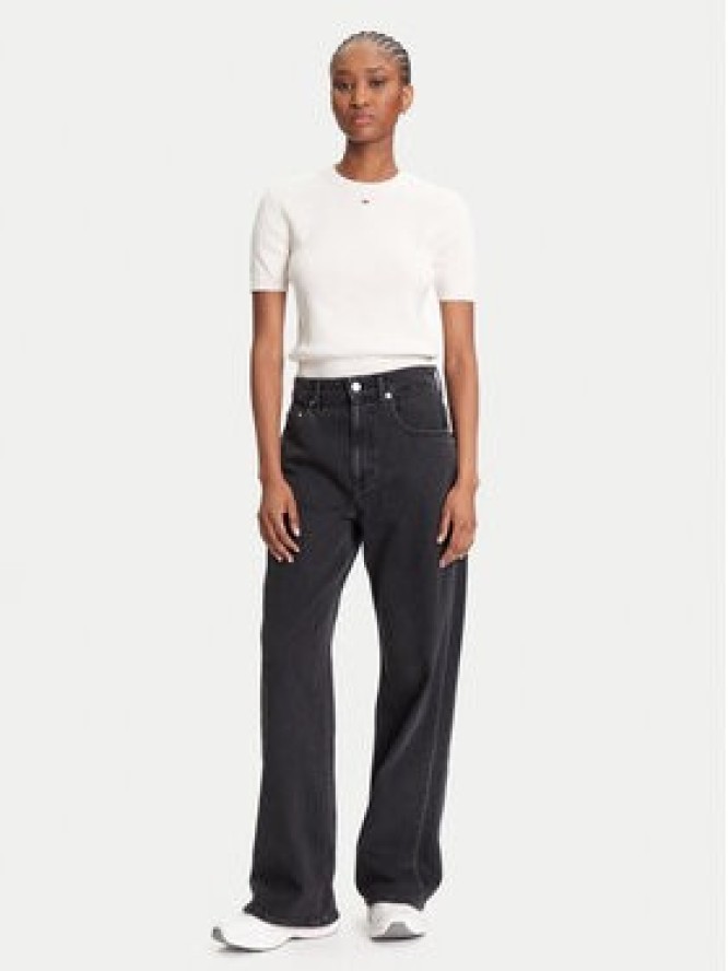 Tommy Jeans Sweter Essential DW0DW19336 Beżowy Regular Fit