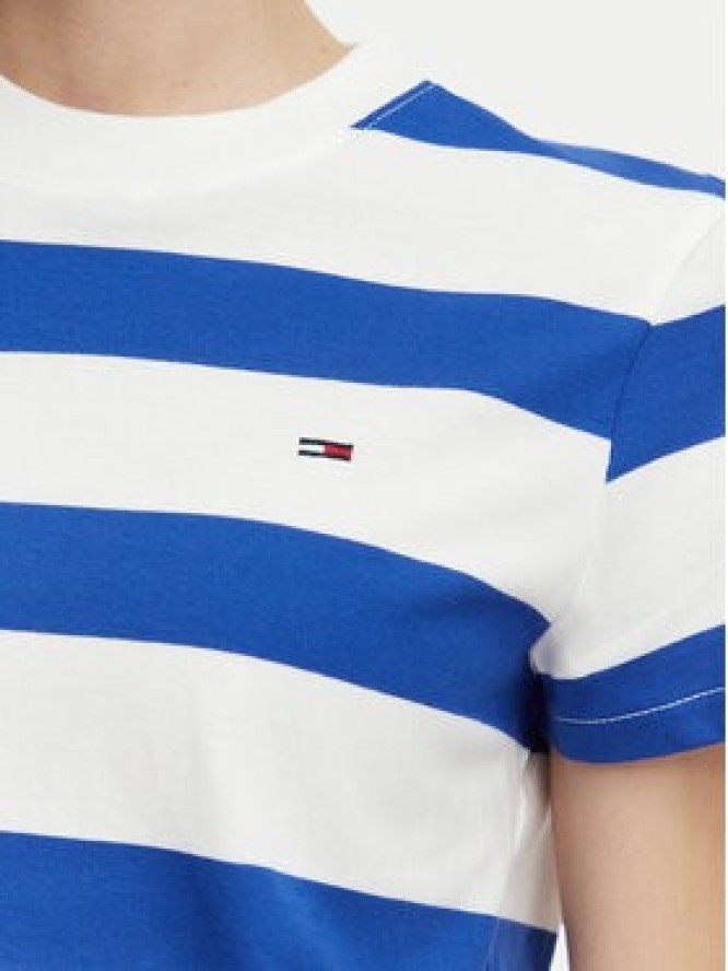 Tommy Jeans T-Shirt Flag DW0DW23801 Niebieski Regular Fit