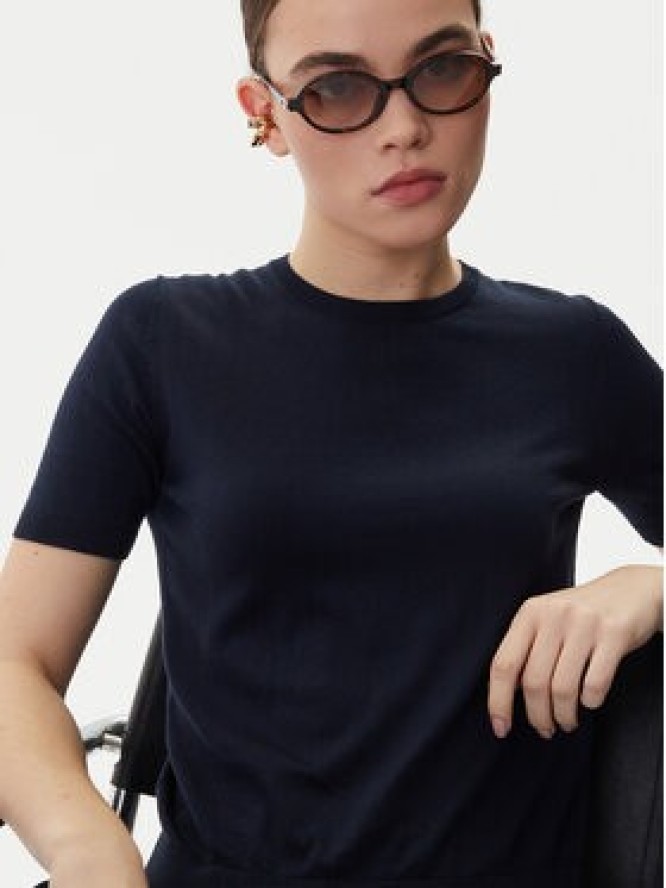 Weekend Max Mara T-Shirt Gabarra 2615361081 Granatowy Slim Fit