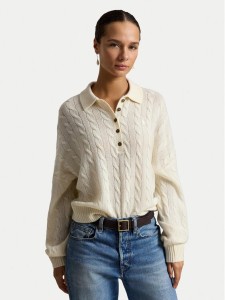Polo Ralph Lauren Sweter 211B17767007 Biały Regular Fit