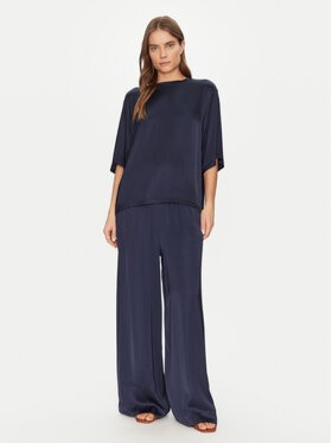 ViCOLO Bluzka TD0013 Granatowy Relaxed Fit