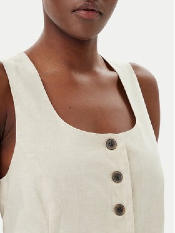 Gap Kamizelka 714973-02 Beżowy Slim Fit