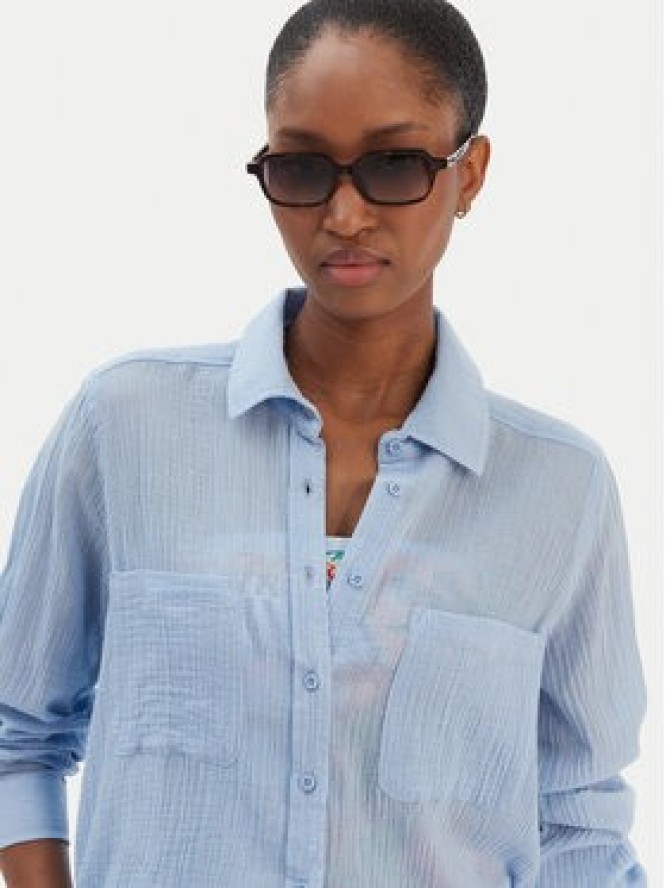 Seafolly Koszula Breeze 55428-TO Błękitny Regular Fit