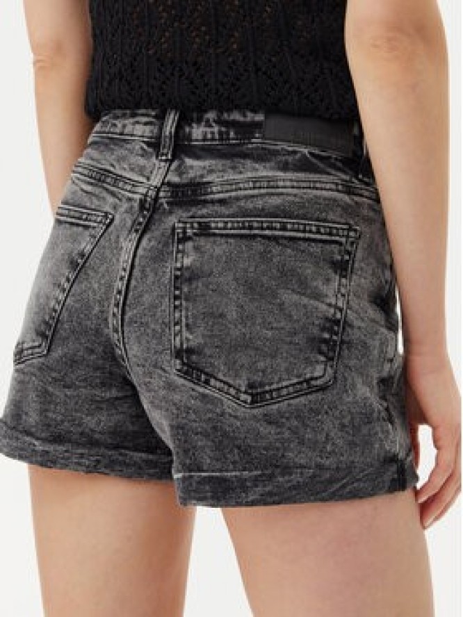 Noisy May Szorty jeansowe Moni 27033697 Szary Slim Fit