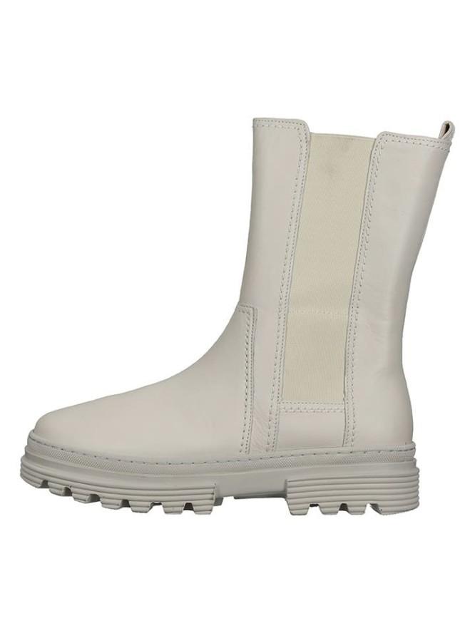 Gabor Skórzane sztyblety w kolorze szarym rozmiar: 40,5