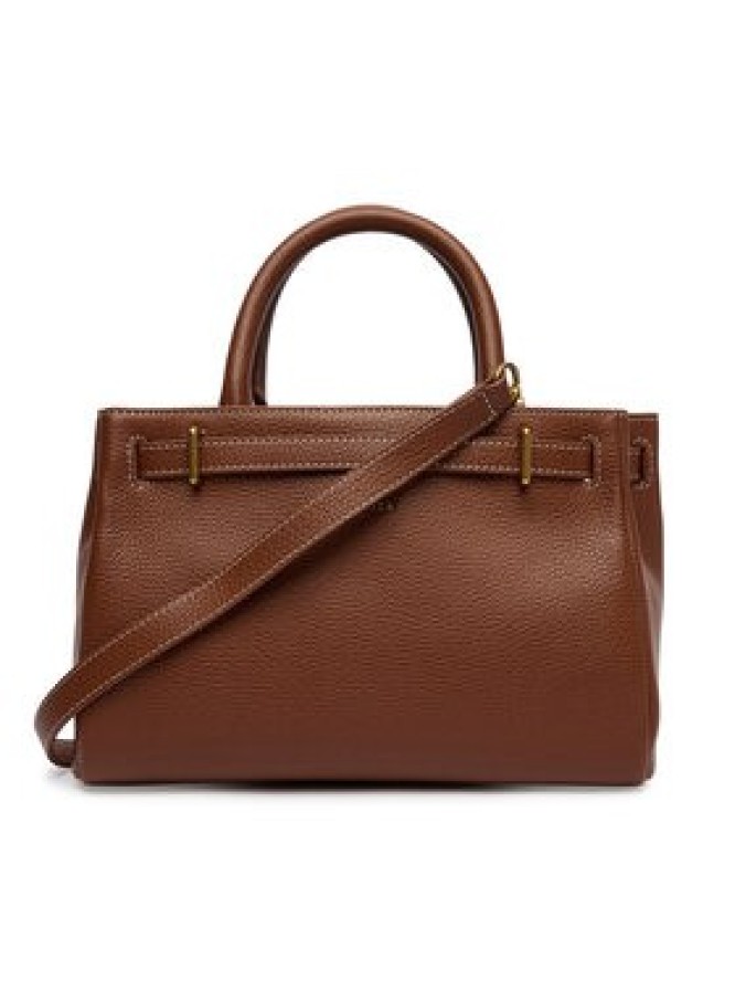 Tommy Hilfiger Torebka American Icon Mini Tote Leather AW0AW17926 Brązowy