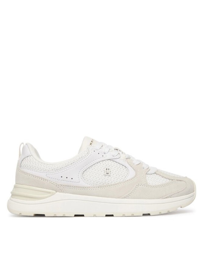 Tommy Hilfiger Sneakersy Th Mix Material Runner FW0FW09306 Biały