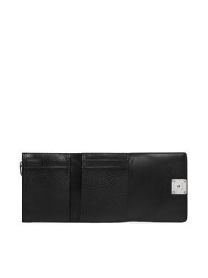 Calvin Klein Portfel Emblem Hw Pebble Trifold W/Zip LV04F1128G Czarny