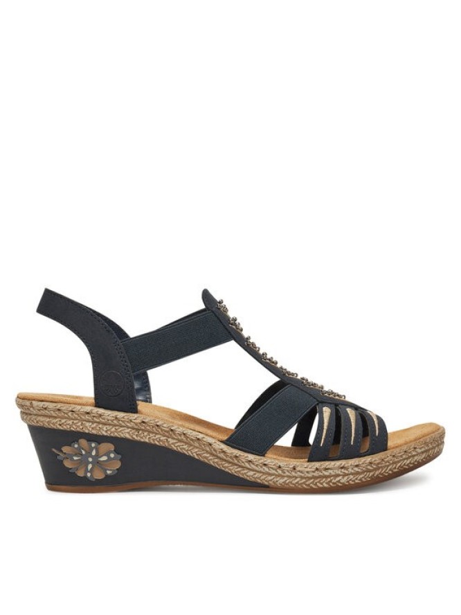 Rieker Sandały V2461-14 Granatowy