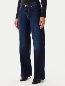Guess Jeansy W5BA96 D4U54 Granatowy Wide Leg
