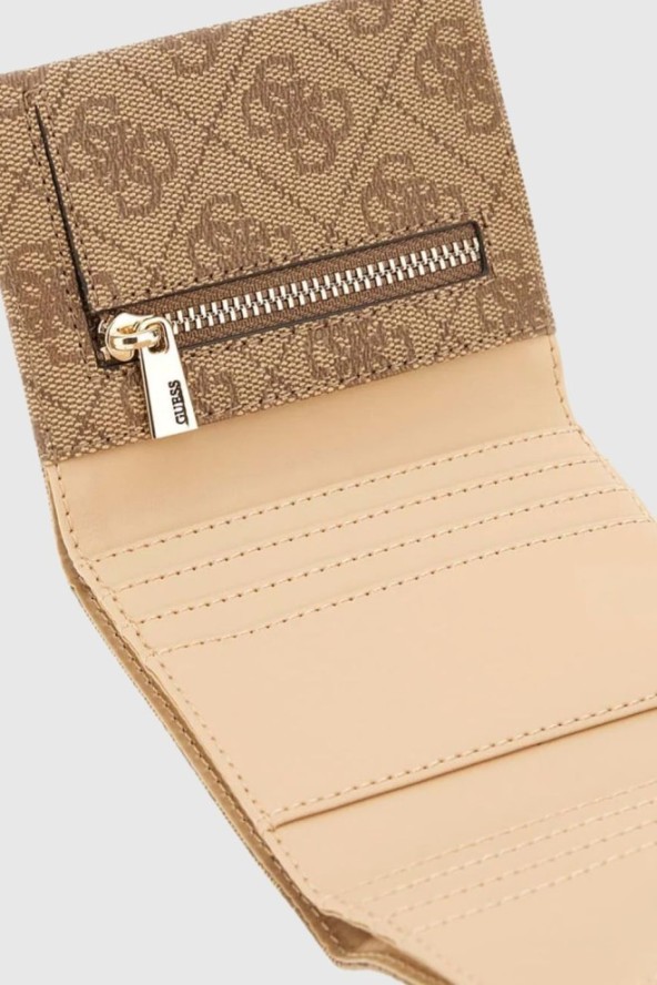 GUESS Beżowy portfel damski Laurel