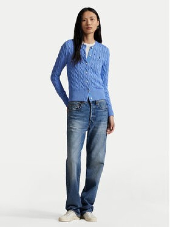 Polo Ralph Lauren Kardigan 211971868009 Błękitny Slim Fit