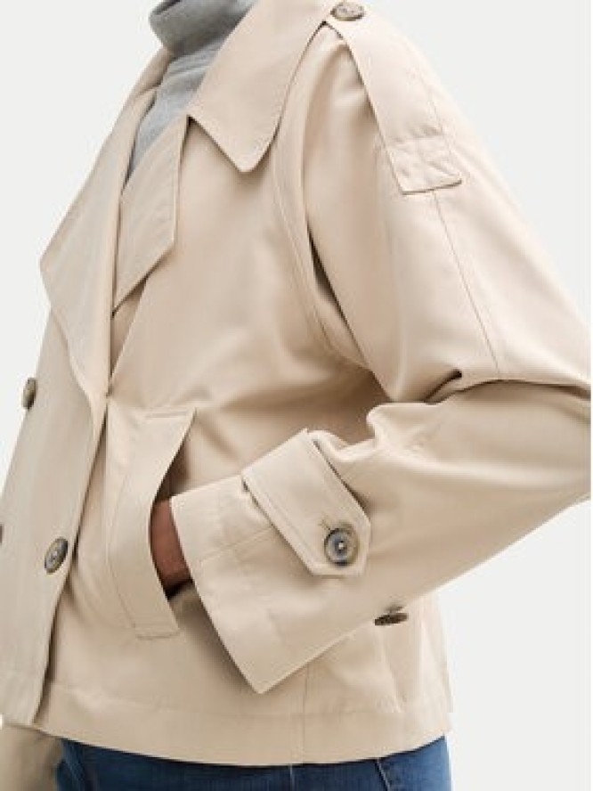 Tom Tailor Denim Trencz 1045530 Beżowy Loose Fit