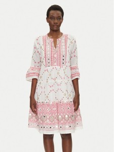 Iconique Sukienka letnia IC25-037 Biały Relaxed Fit