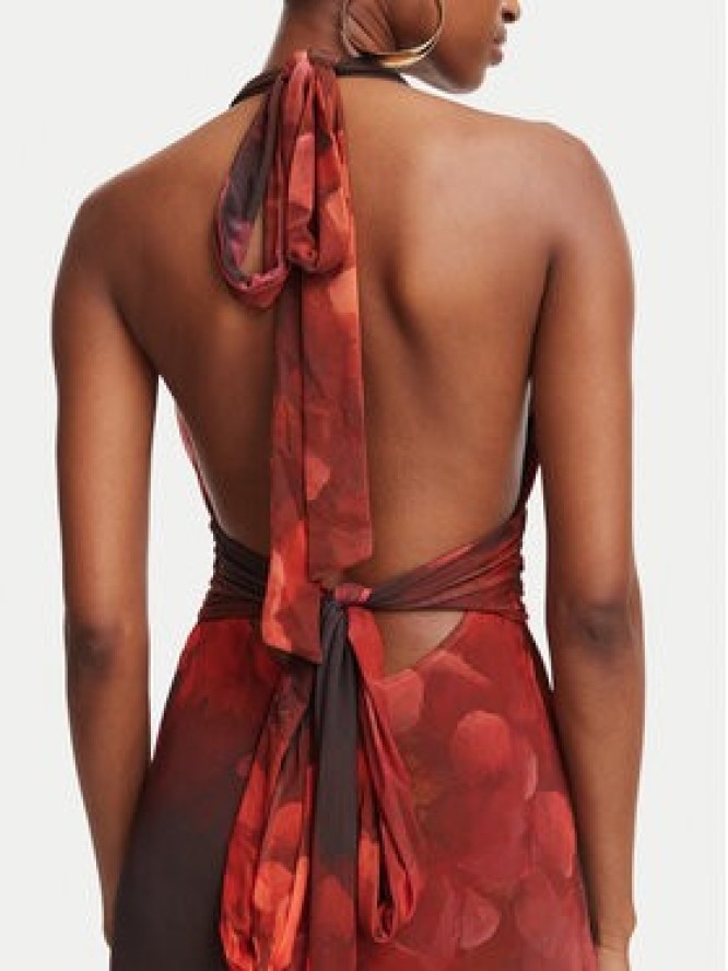 Bardot Sukienka letnia Elera 60489DB1 Czerwony Regular Fit