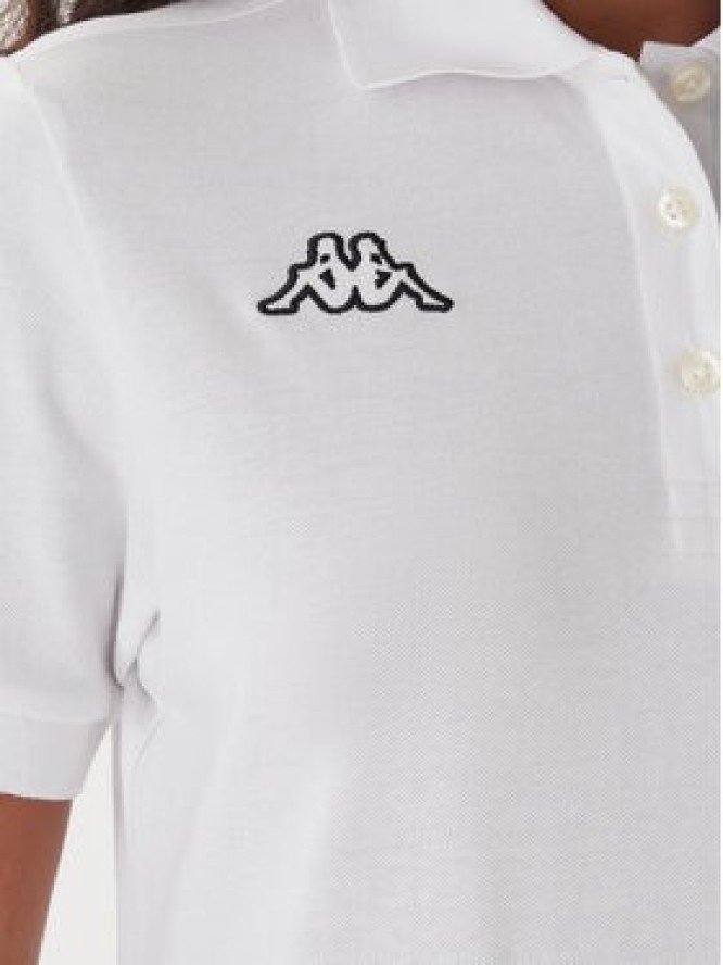 Kappa Polo Logo Sharas Wss 302B3C0 Biały Regular Fit