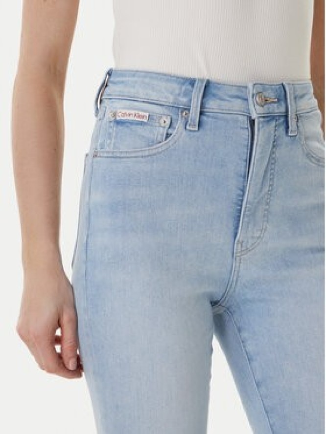 Calvin Klein Jeans Jeansy LV047F701G Błękitny Skinny Fit