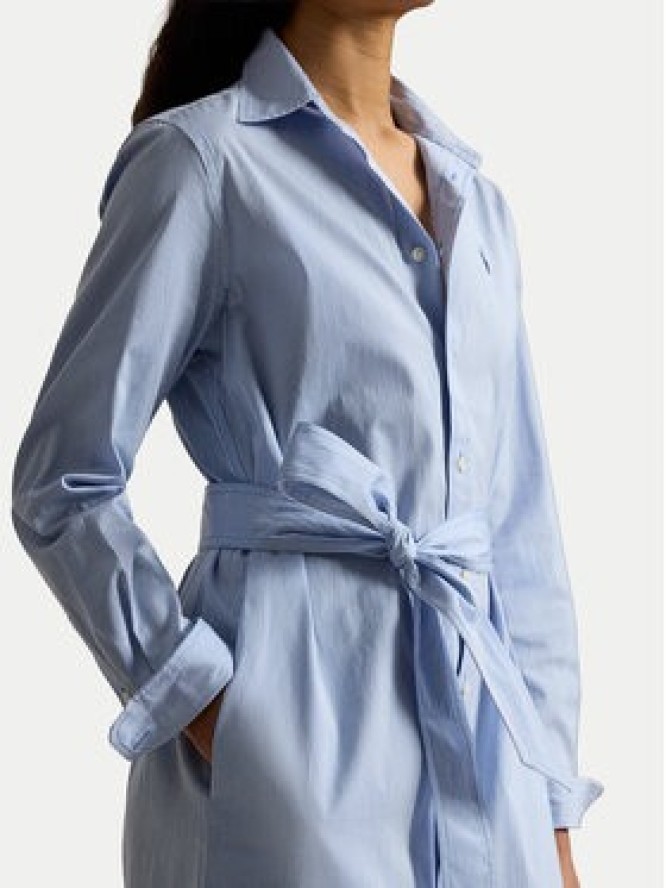 Polo Ralph Lauren Sukienka koszulowa 211A96362001 Błękitny Regular Fit