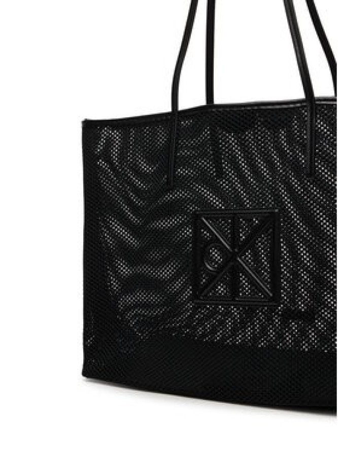 Calvin Klein Torebka Emblem Mesh Xl Tote LV04F3422G Czarny