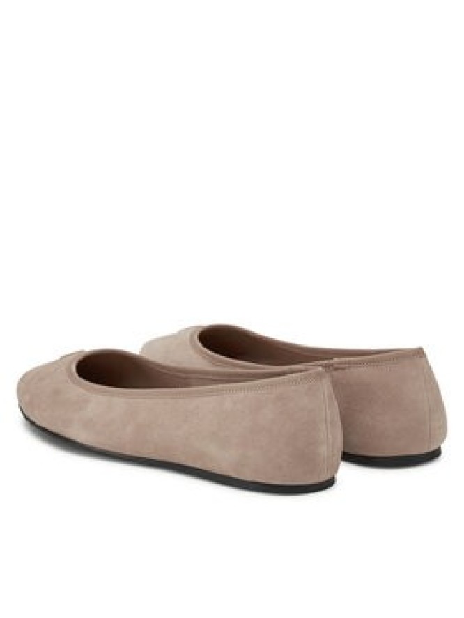 Tommy Hilfiger Baleriny Th Hardware Suede Ballerina FW0FW08655 Beżowy