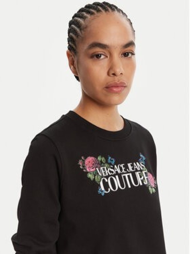 Versace Jeans Couture Bluza 79HAIB00 CFB00 Czarny Regular Fit