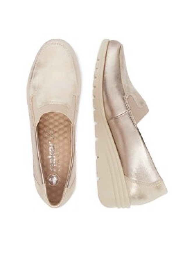 Rieker Półbuty L5351-60 Złoty