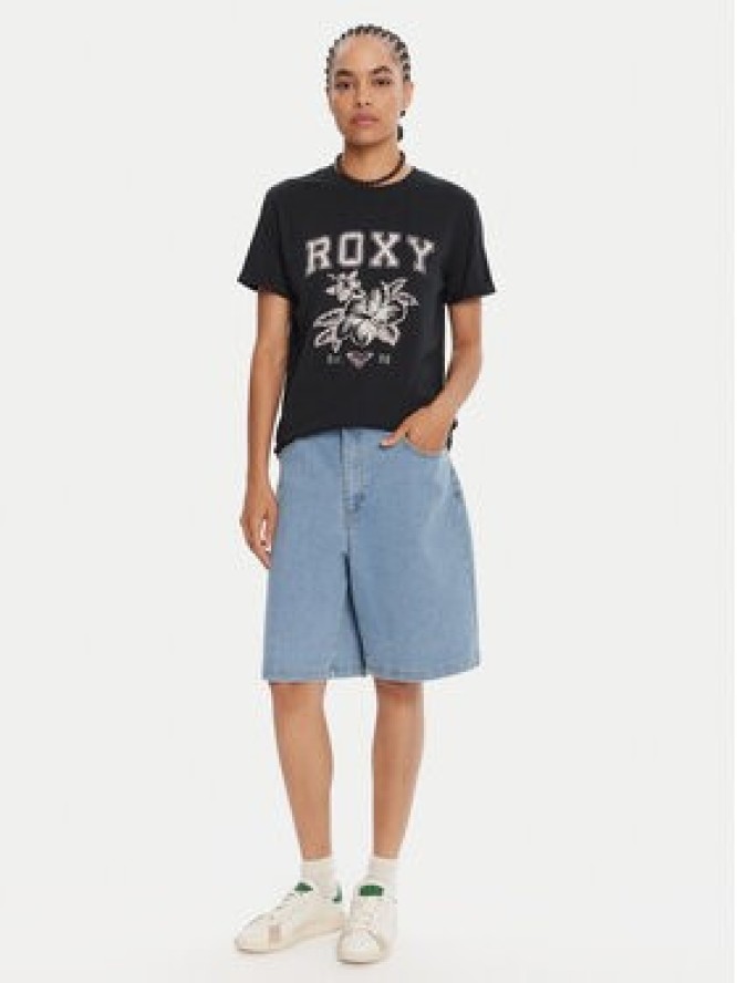 Roxy T-Shirt Oceanregular Poster ERJZT06017 Granatowy Regular Fit