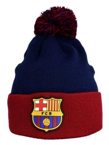 Czapka FC Barcelona beanie Junior- oficjalna licencjonowana