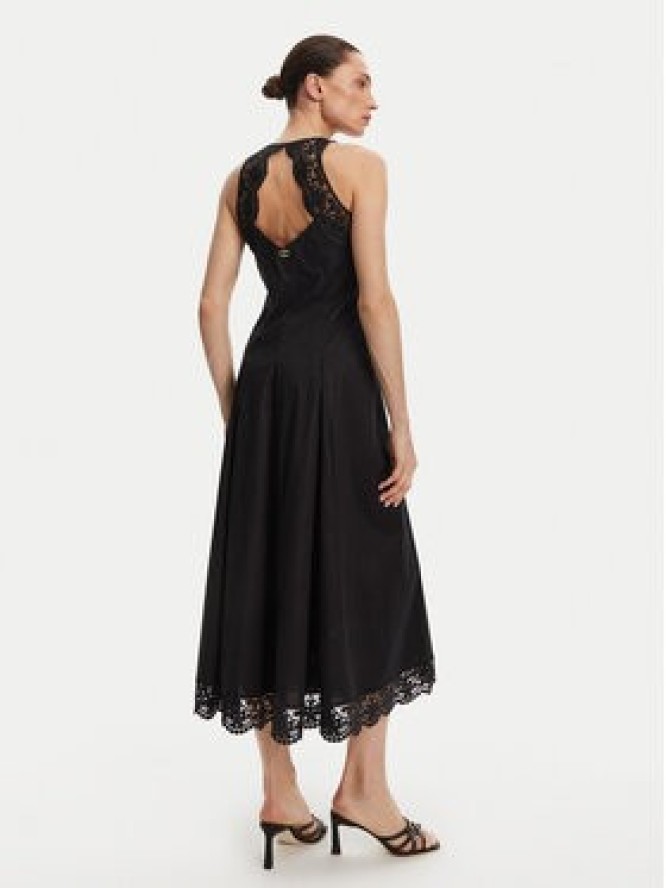 TWINSET Sukienka koktajlowa 251TT2090 Czarny Regular Fit