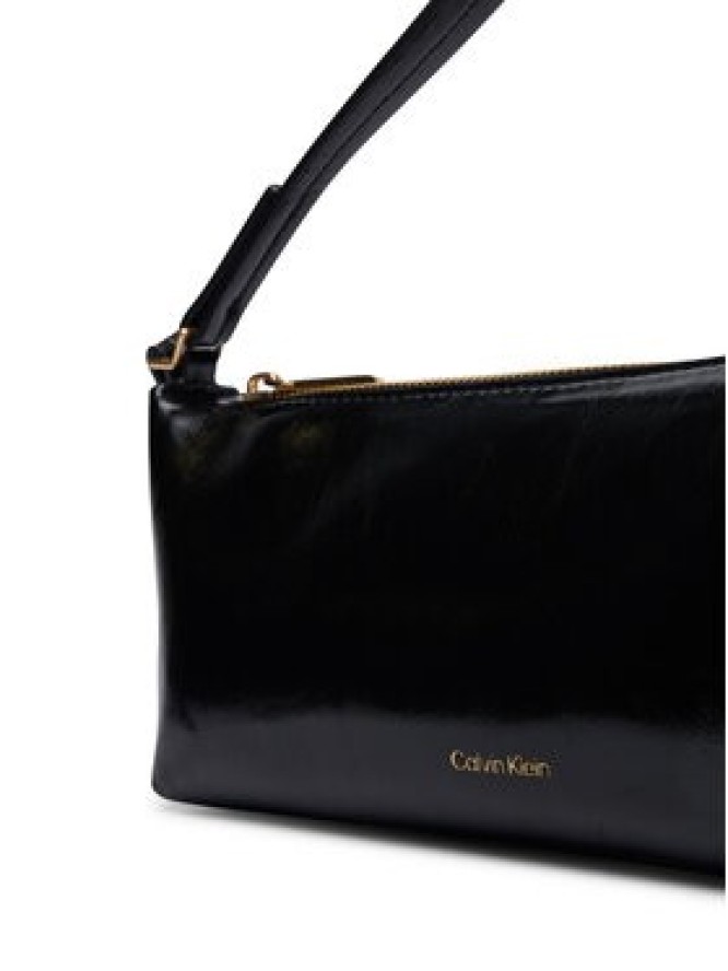 Calvin Klein Torebka Foil Logo Glossy LV04F3738G Czarny