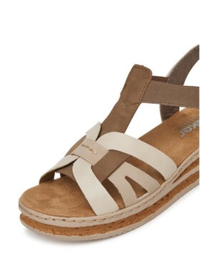 Rieker Sandały 62918-62 Biały