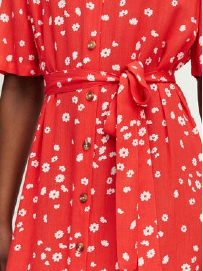 Roxy Sukienka koszulowa Island Escape ERJWD03865 Czerwony Regular Fit