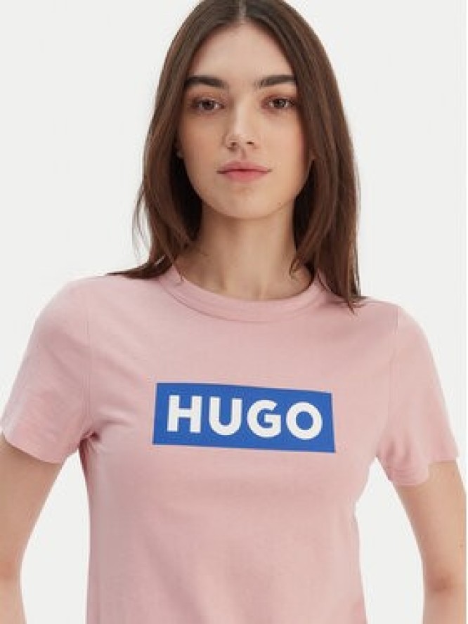 HUGO T-Shirt Classic 50510772 Różowy Slim Fit