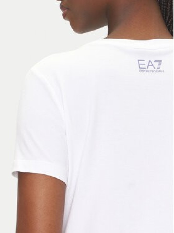 EA7 Emporio Armani T-Shirt 7W000183 AF10373 U0002 Biały Regular Fit