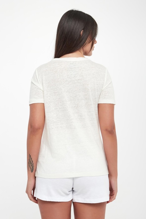 T-shirt damski lniany Lane ECOALF