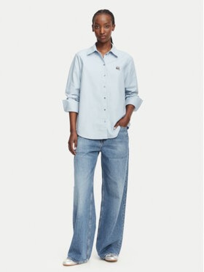 KARL LAGERFELD Koszula B3W11030 Niebieski jasny Regular Fit
