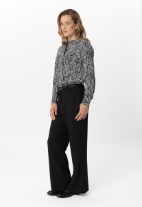 Eleganckie spodnie z szeroką nogawką R-MILEN