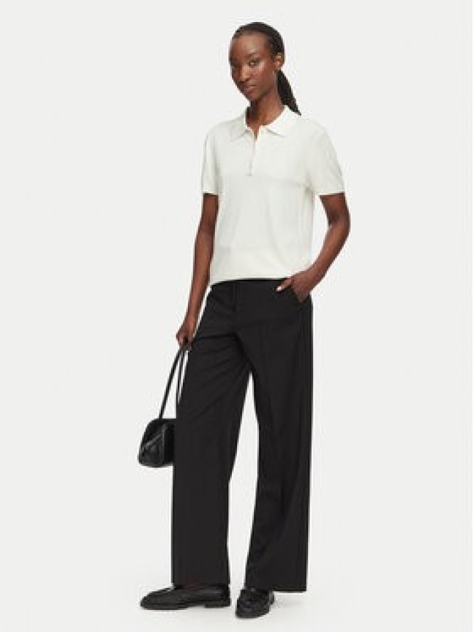 Calvin Klein Polo LV044G311G Kremowy Slim Fit