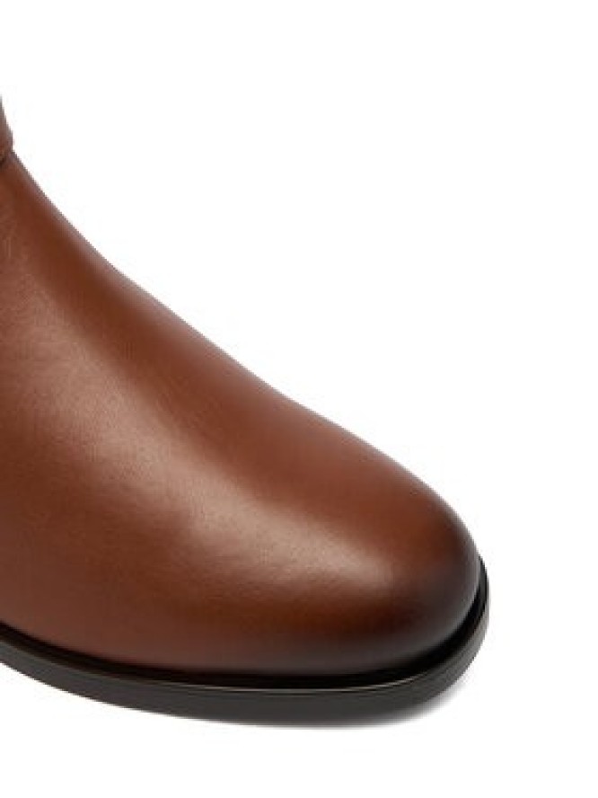 Tommy Hilfiger Kozaki Th Buckle Riding Lthr Long Boot FW0FW08873 Brązowy