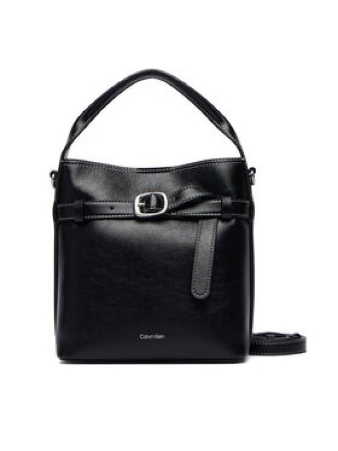 Calvin Klein Torebka Buckle Mini Bucket Crossbody LV04F3550G Czarny