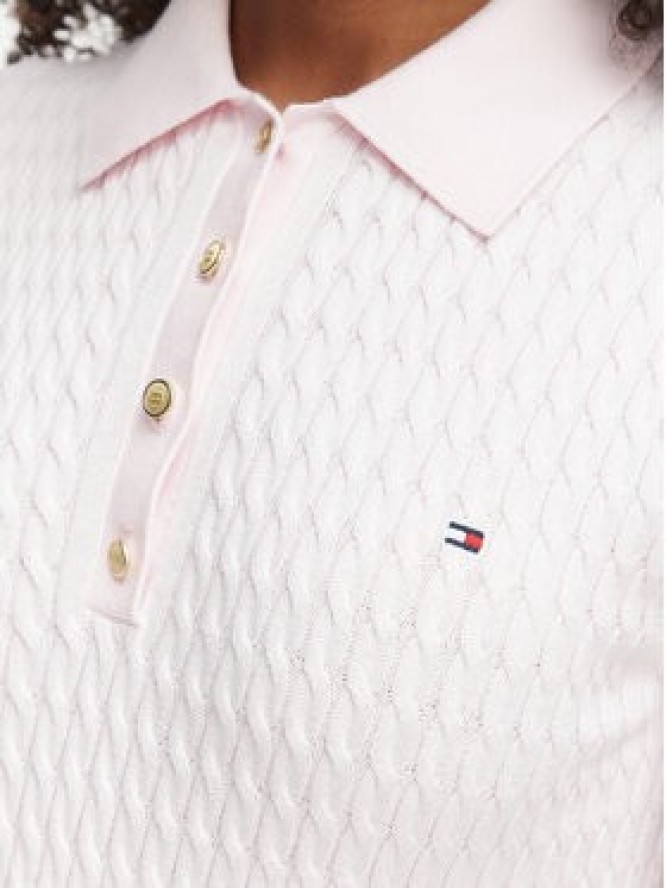 Tommy Hilfiger Sweter WW0WW41474 Różowy Regular Fit