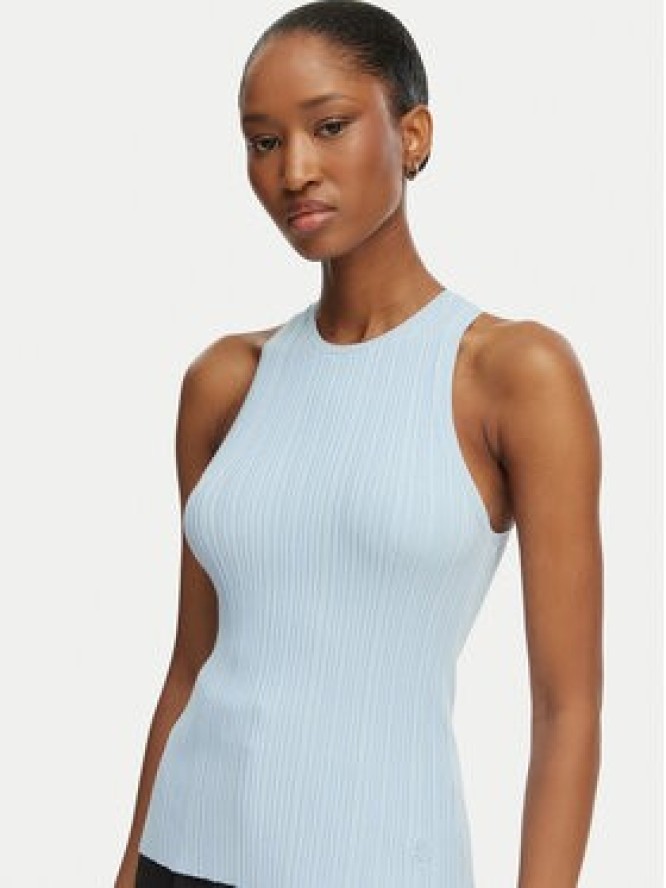 HUGO Top Sarepla 50539890 Niebieski jasny Slim Fit