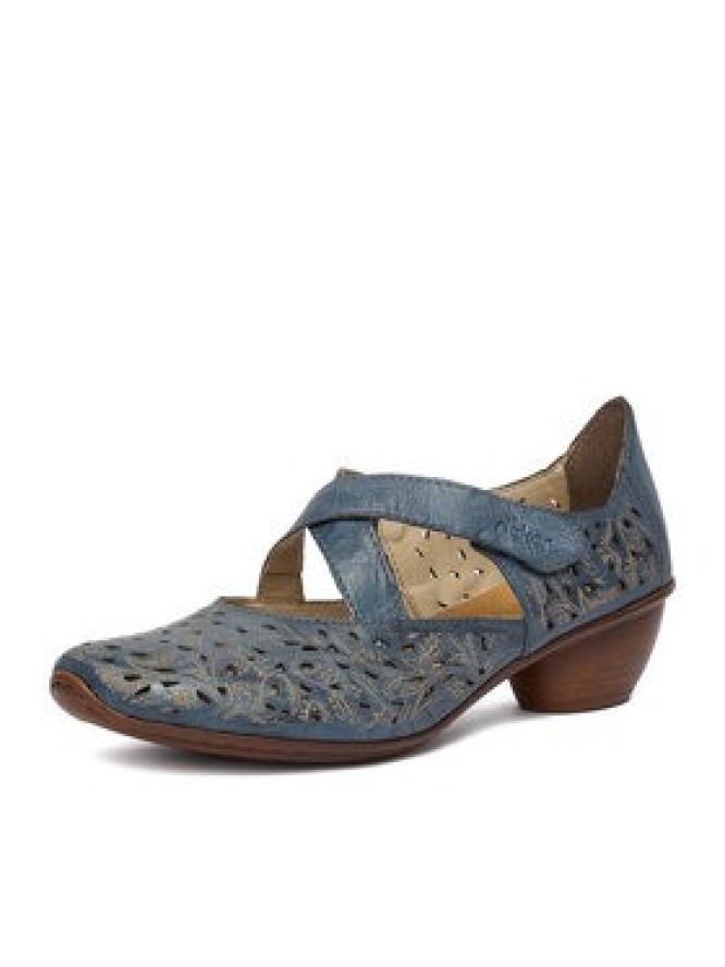 Rieker Półbuty 43773-12 Granatowy